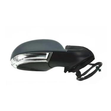 Imagem de Conjunto de espelho retrovisor de carro, lente de ajuste elétrico, aquecimento, lâmpada de direção, acessório automotivo 1K1857508BG, compatível com Jetta MK5 2005-2011(Primer Right)