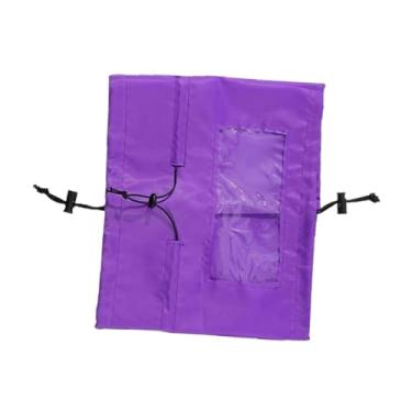 Imagem de Generic Captura de banho de banho de animais de estimação, boné de chuveiro de cachorro Canta de fantasia, suprimentos ajustáveis ​​de helicóptero banheira de, Roxo