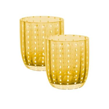 Imagem de WOLFF - Conjunto 2 Copos de Vidro Orquídea Âmbar 300ml