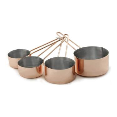 Imagem de Conjunto Xícaras Medidoras Inox - 250ml, 125ml, 80ml, 60ml