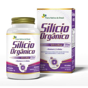Imagem de Suplemento Alimentar Silício Orgânico 300mg 60 cápsulas Flora Nativa