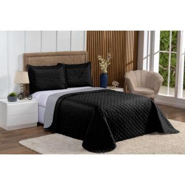 Imagem de Kit Cobre Leito 3 Peças Tamanho Casal Queen Modelo Dupla Face - Arco Í