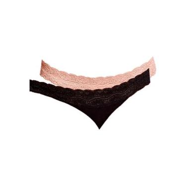 Imagem de Kit com 2 Calcinhas Biquíni Hope L 35320 Colorido, Preto, G