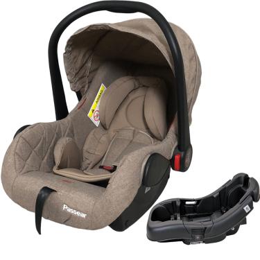 Imagem de Cadeirinha para Carro com Base Passear Baby Aconchego Caqui
