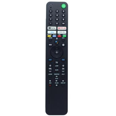 Imagem de Substituição de controle remoto por voz RMF-TX520U para Smart TV Sony KD-43X80J KD-43X85J KD-50X80J KD-50X85J KD-55X79J KD-55X80CJ KD-55X80J KD-55X85J KD-65X79J KD-65X80J Chaveiro 0CJ 65X80J KD-65X85J