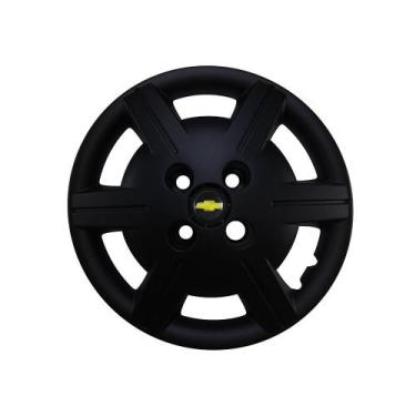 Imagem de Calota Aro 13 P/ Corsa Classic 2002 2003 2004 Celta - GFM, Preto