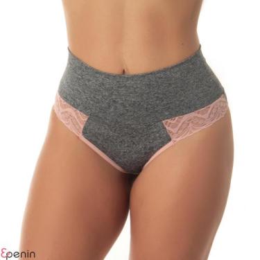 Imagem de Calcinhas Cós Alto Tanga Cinta Compressão Pós Parto Lingerie Feminina 