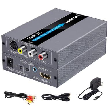 Imagem de Conversor Easycel rca Svideo para hdmi 720P/1080P com áudio