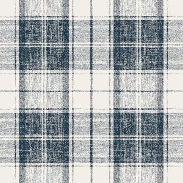 Imagem de Livelynine Papel de parede xadrez 44,5 x 701 cm papel de parede xadrez azul marinho e branco papel de parede xadrez azul escuro papel de parede para locatário guingão tartan fazenda búfalo papel de