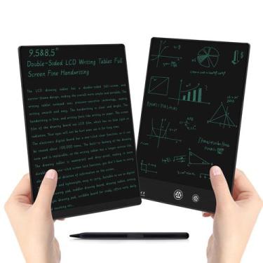 Imagem de Tablet de escrita LCD YOLIPULI de dupla face em tela cheia de 9,5 e 8 