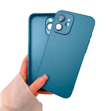 Imagem de Capinha Silicone Vidro Fosco Compatível com iPhone 11 - Geral, Azul Ho