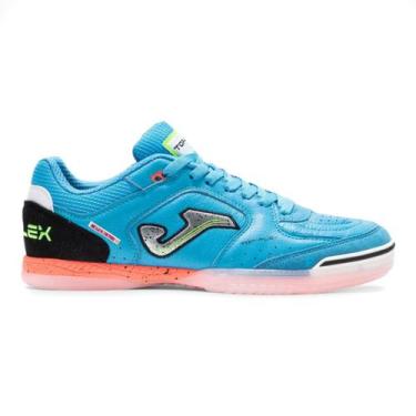 Imagem de Chuteira Futsal Joma Top Flex Adulto, 42, Azul turquesa