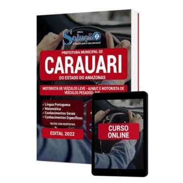 Imagem de Apostila Prefeitura de Carauari - AM - Motorista de Veículos Leve (A/A