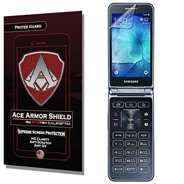 Imagem de Ace Armor Shield Protetor de tela Protek Guard para Samsung Galaxy Folder 2 com garantia de substituição vitalícia gratuita