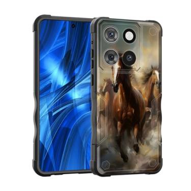 Imagem de EFGWSDER Capa para Moto G Stylus 5G 2025, [camada dupla] [proteção contra quedas de grau militar de 3,5 m] Capa resistente à prova de choque para Motorola Moto G Stylus 5G 2025, cavalo de corrida