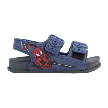 Imagem de Sandália Infantil Grendene Kids Marvel Fresh Azul Cinza