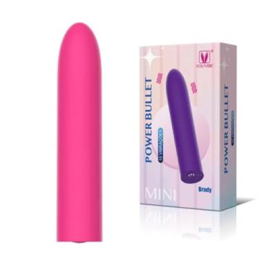 Imagem de Vibrador Power Bullet Brady 10 Vibrações Recarregável Prazer Rápido Orgasmo Intenso [PINK]