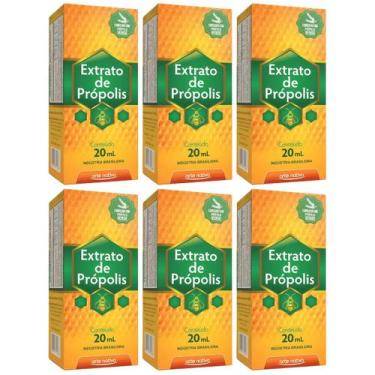 Imagem de Kit 6 Extrato de Própolis Verde 20ml cada, em gotas  Arte Nativa