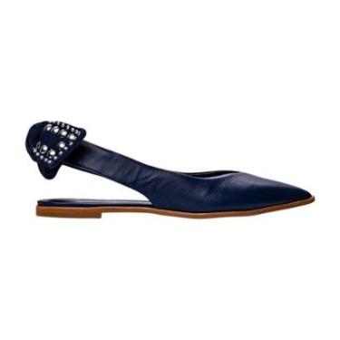 Imagem de Sapatilha Carrano Slingback Lace Azul Midnight-Feminino