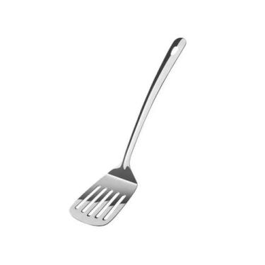 Imagem de Espatula Vazada Metálica Para Frituras Assados e Cozidos Prática Inox 