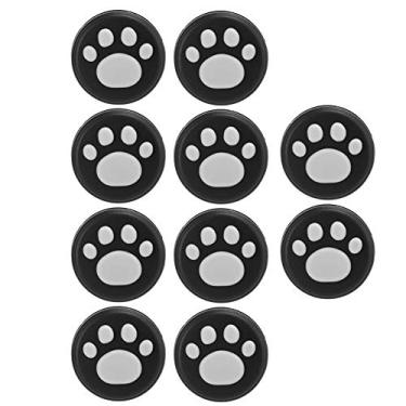 Imagem de Cat Rocker Cat Thumb Gs Covet StickThumb G Silicone Rocker,Cat Thumb Gs Cover Stick Rocker Silicone Universal for SwitchSwitch Lite (White claws on black background)