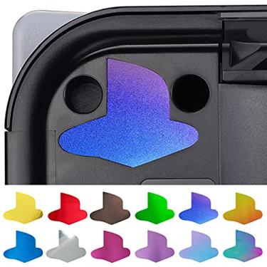 Imagem de PlayVital Adesivos de decalque de vinil personalizados para console PlayStation 5, adesivo com logotipo para console PS5, versão de disco e versão digital - 8 cores cromadas brilhantes e 4 estilos gradientes