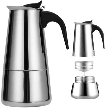 Imagem de Cafeteira Italiana Portátil Splendore 450ML 9 Xicaras De Aço Inox