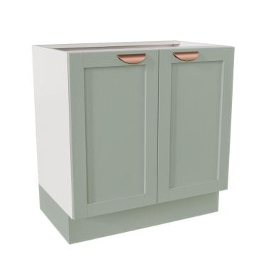 Imagem de Balcão 2 Portas 80Cm Sem Tampo Arizona Cabecasa Madeiramadeira Branco/Menta