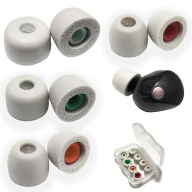 Imagem de Luckvan Pontas De Espuma Viscoelástica Para Fones Ouvido Reposição Sony Wf-1000Xm5, Estojo Wf-1000Xm4, 4 Pares, Cinza