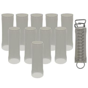 Imagem de Poolzilla Pacote Com 10 Capas Para Molas De Segurança Piscina - Feitas Vinil, Protegem O Deck Contra Arranhões