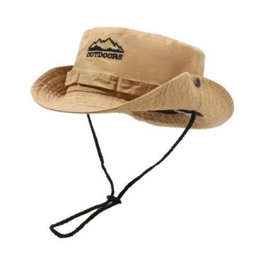 Imagem de Chapéu Balde de Aba Larga Masculino - Proteção UV, Respirável, Ideal p