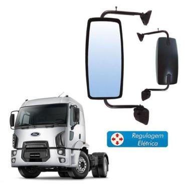 Imagem de Retrovisor Completo Ford Cargo 2011 Le Bipartido C Regulagem - Globo