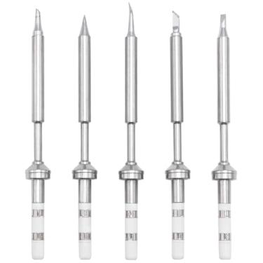 Imagem de LIDSCURA Kit de pontas de ferro de solda com 5 peças, substituição de aquecimento rápido da série TS100 para mini lápis de solda TS100/TS101