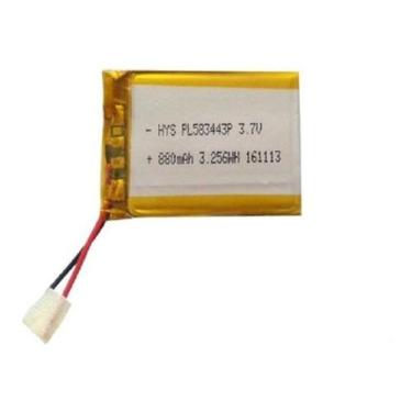 Imagem de Bateria 3.7v 880 Mah 5,8mm X34mm X43mm 2 Fios 583443 - bgb