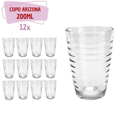 Imagem de Conjunto 12 Copos de Vidro 200ML ideal para Sucos e Drink - no brand