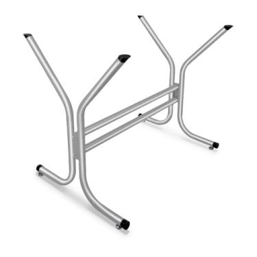 Imagem de Base de Mesa Siena para Tampo Retangular de até 1,20m x 0,80 - prata