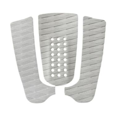 Imagem de Generic 3x Almofadas de tração para prancha de surfe, Almofada de aderência para deck, Almofada de prancha de surfe, Almofadas de tração para curta de standup, Branco