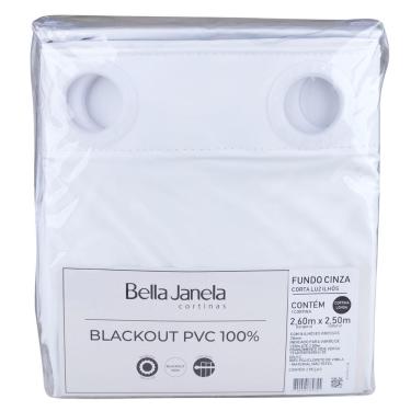 Imagem de Cortina Blackout Dupla Face 260X250cm com Ilhós Bella Janela Branca