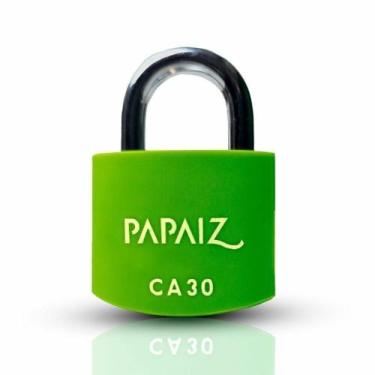 Imagem de Cadeado em Alumínio de 30mm CA30 - Verde - PAPAIZ