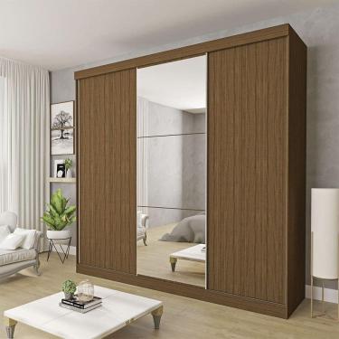 Imagem de Guarda Roupa Casal Evidence 3 Portas E 3 Espelhos Minastex Freijó