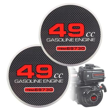 Imagem de 2 peças 49cc Item 69730 Pull Starter Sticker Mini Bike Stickers for Predator 212 Engine Coleman CT200U BT200X KT196 Baja Monster Mega Moto MB200 Go Kart 196cc 224cc 200cc motor (item 49cc 69730)