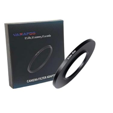 Imagem de Adaptador de anel de metal para cima/para baixo compatível com câmeras mirrorless DSLR Lens, conversor de rosca de filtro UV CPL ND, preto (40,5-67)