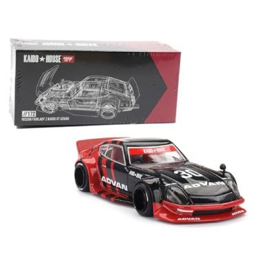 Imagem de Diecast Model Car Compatible with Kaido House x Mini GT 1:64 Nissan Fairlady Z Kaido GT ADVAN Black Limited Edition KHMG172