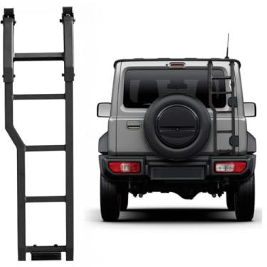 Imagem de Escada de porta traseira de liga de alumínio para carro compatível com Jimny JB74 JB64 2019-2021 peça de modificação