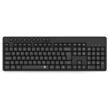 Imagem de Teclado Membrana Office Redragon Sem Fio 2,4 GHz Preto - BK-7094 PT