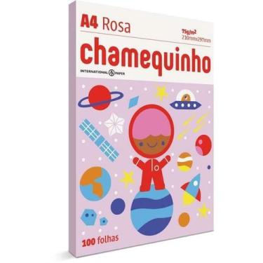 Imagem de Papel Sulfite A4 Colorido Chamequinho 75 g Rosa - Chamex - LUANY PAPEL