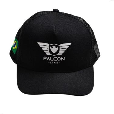Imagem de Boné Trucker Original Falcon Line Liso Tela Com Aba Curvada Unissex Pr