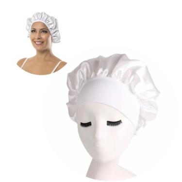 Imagem de Touca De Cetim Luxo Tecido Soft Antifrizz Cabelo Dormir Premium - MIXJ