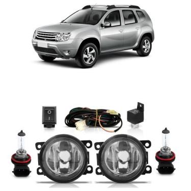 Imagem de Kit Par Farol Milha Auxiliar Par Lâmpada Halógena Duster 2011 2012 201