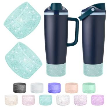 Imagem de BKBY 2 peças de bota de silicone compatíveis com garrafas e copos FreeSip Sway Owala de 850 g e 1,134 g, capa protetora antiderrapante para copo Freesip Sway